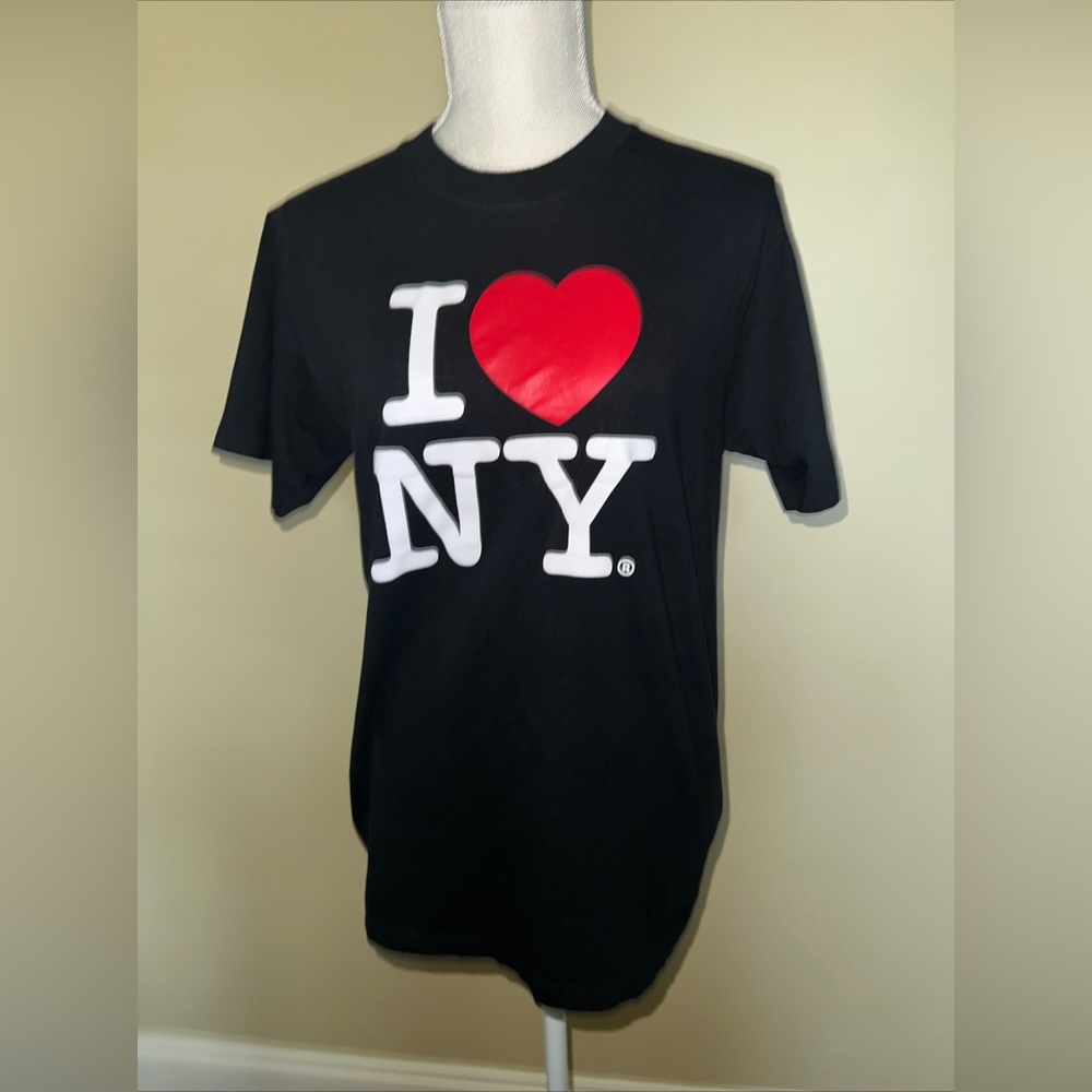 I Love NY Unisex Black Short Sleeve Graphic T Shirt Size M